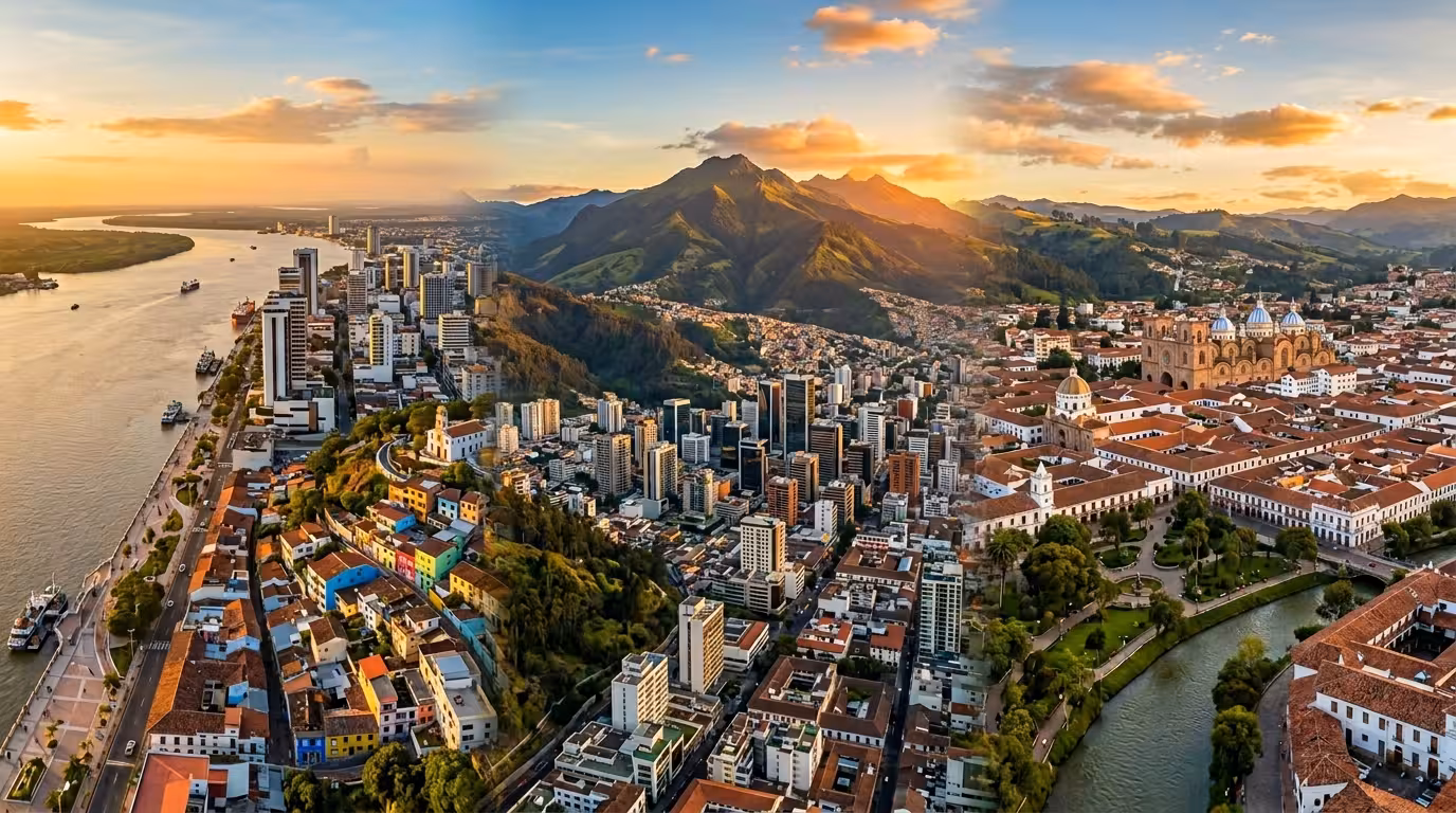 Ciudades Sugar de Ecuador - Quito, Guayaquil y Cuenca